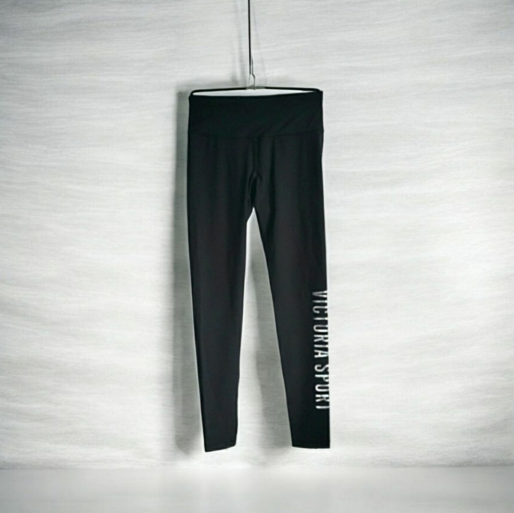 Knockout BY Victoria's Secret Black Logo Leggings Size Small